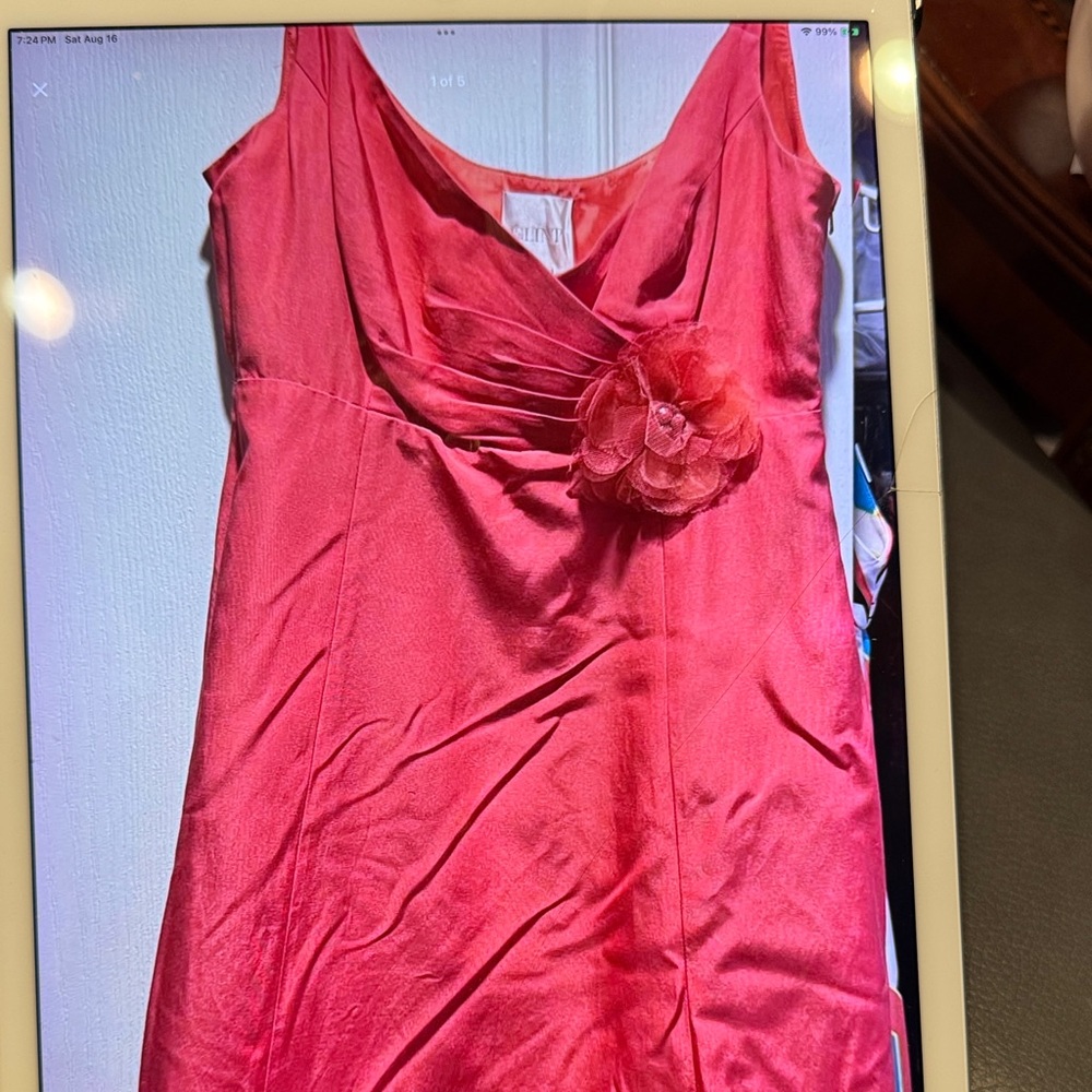 Glint Coral Party Dress